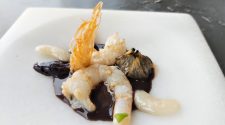 Gambas y estofado de cacao Annua