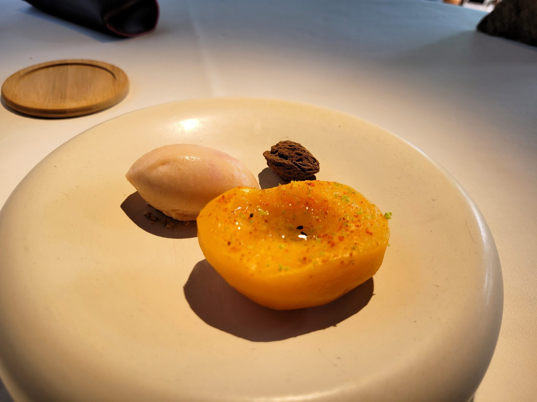 Melocotón y aceite de oliva Caleña 