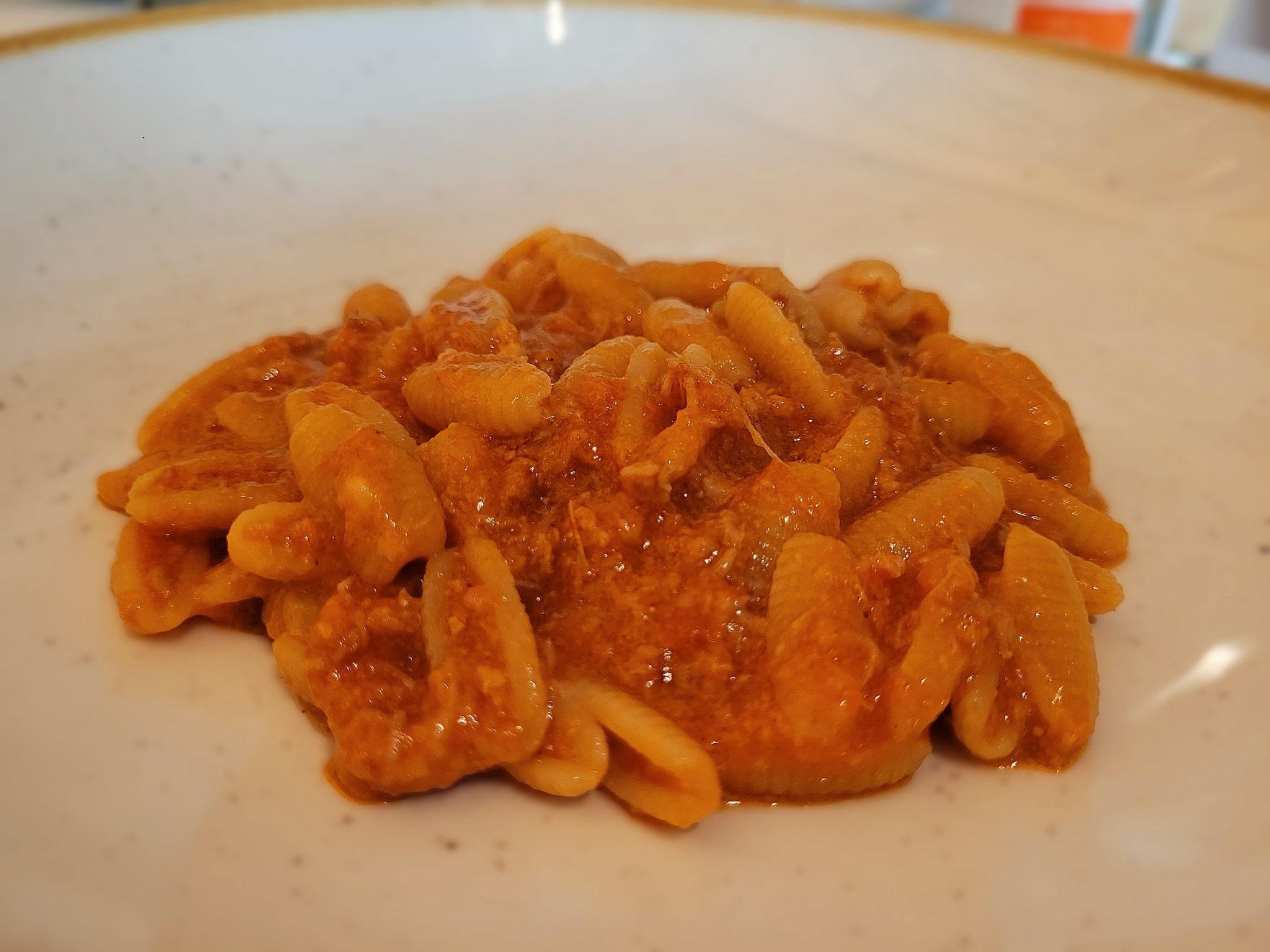 Pasta corta con salchicha de cerdo Boccondivino 