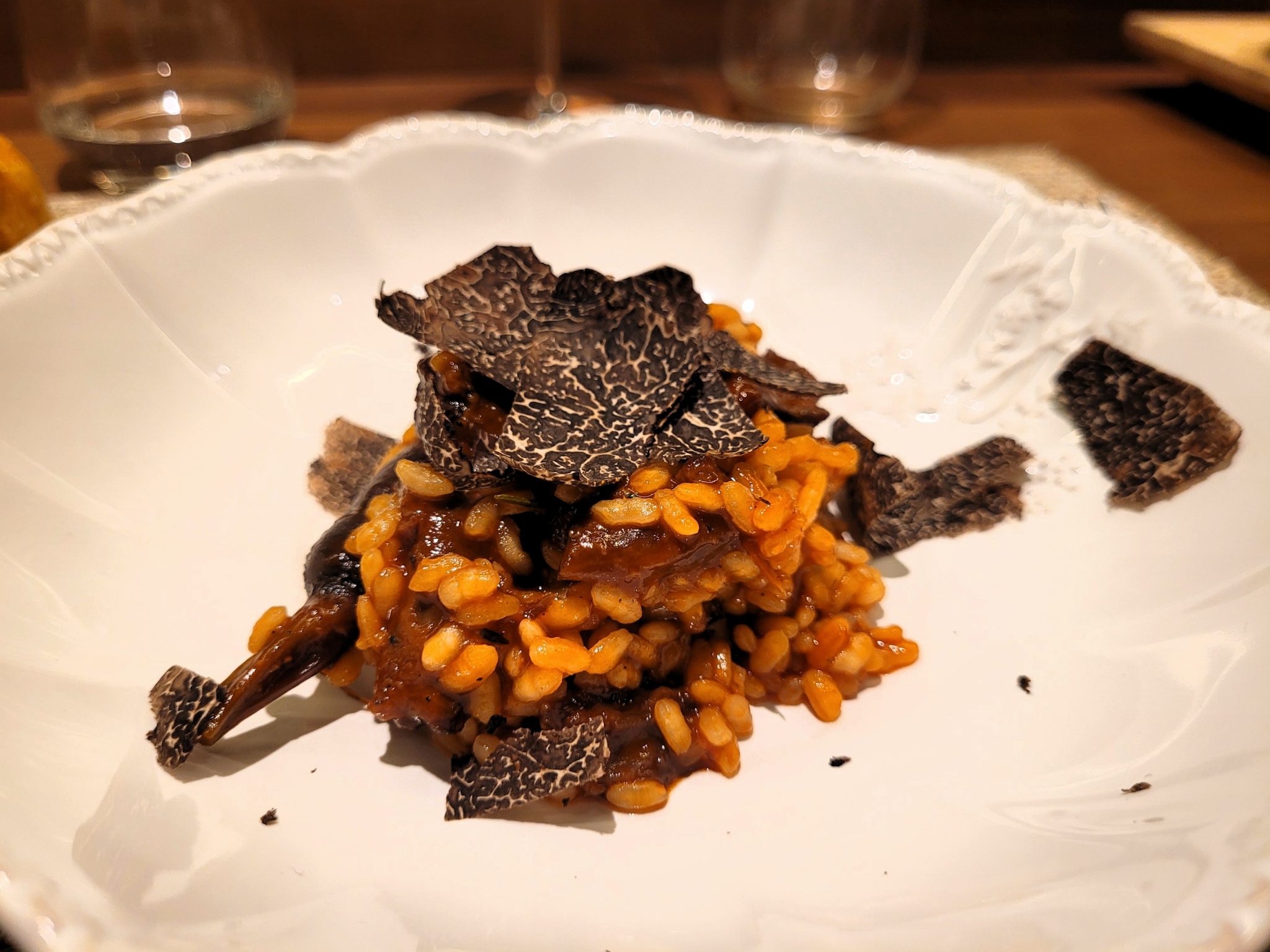 Arroz de rabo de toro y trufa Barbecho