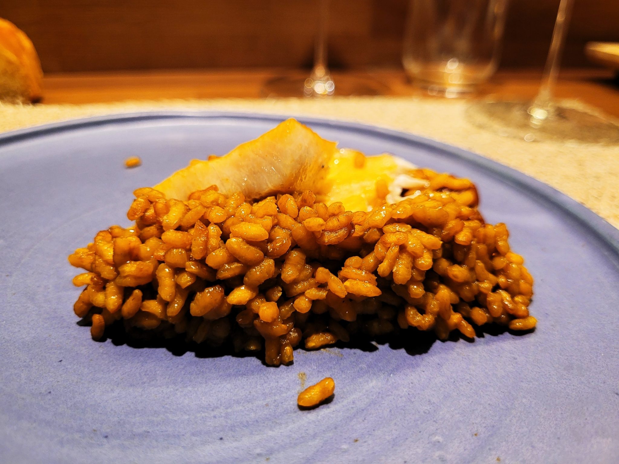 Arroz de ventresca de pez limón y pimientos 