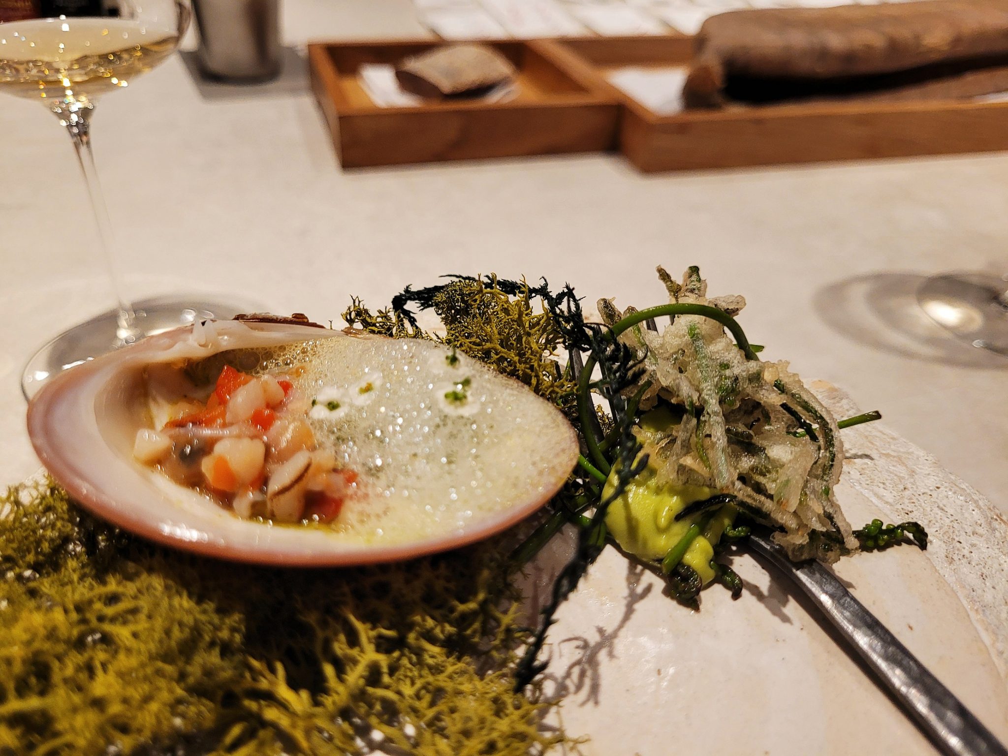 Esparraguines y concha fina