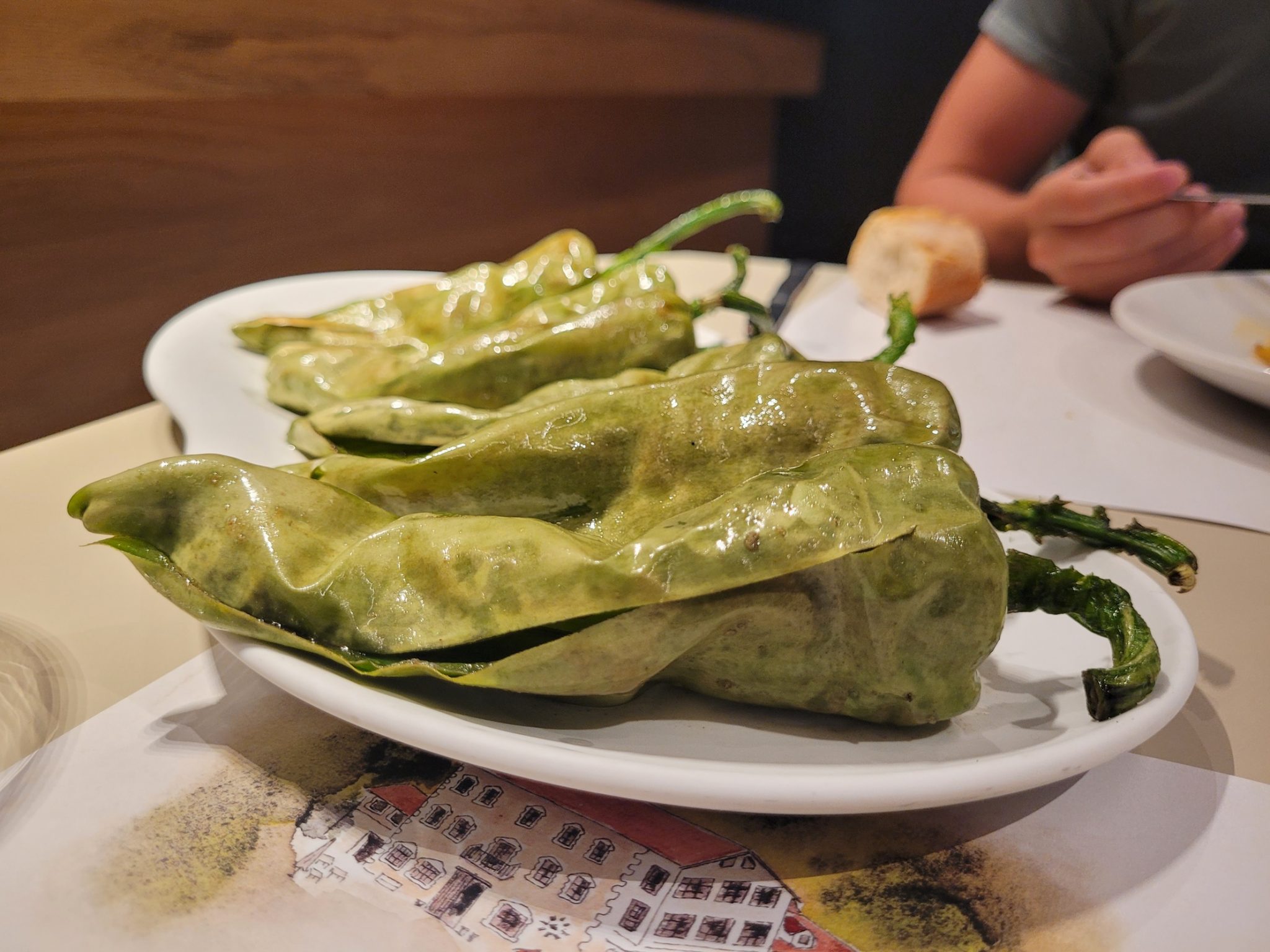 Pimientos verdes Bar Solana