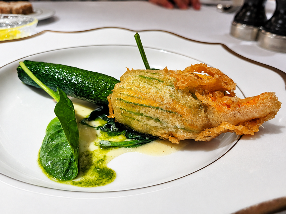Tempura de flora de calabacín